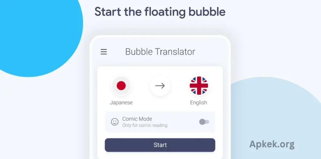 Any Language Bubble Screen Translate