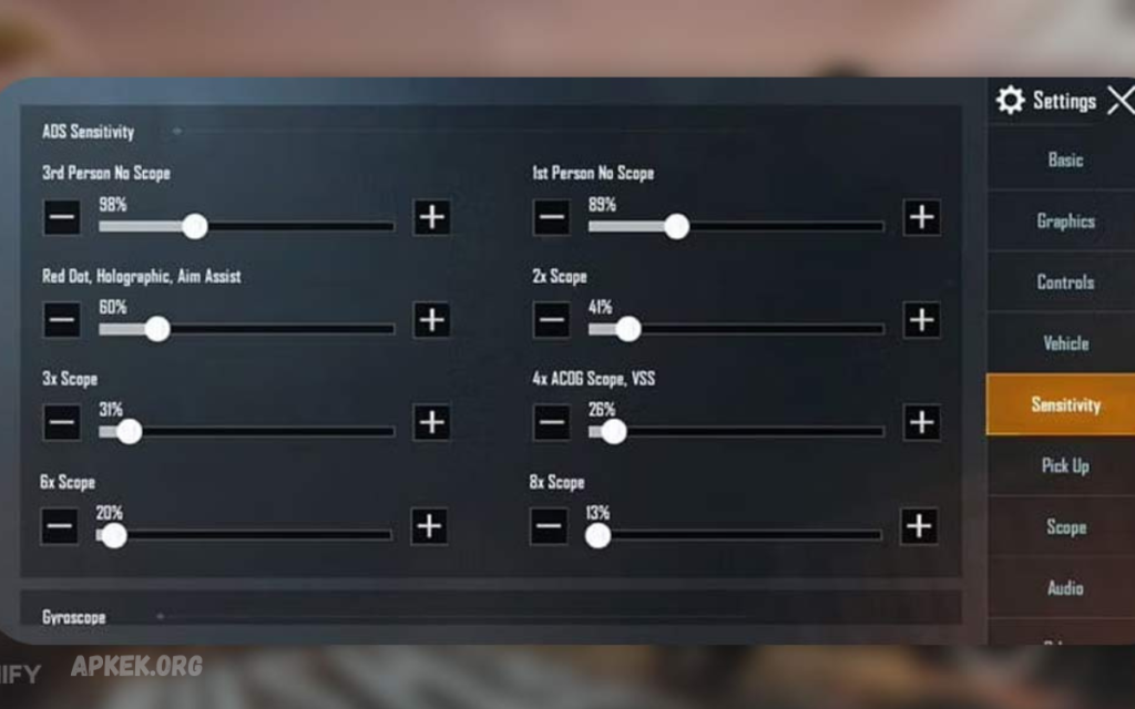 PUBG Scopes Controle Best Sensitivity