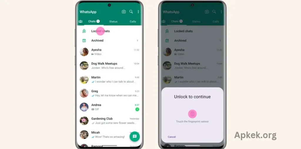 Touch Chat Locker