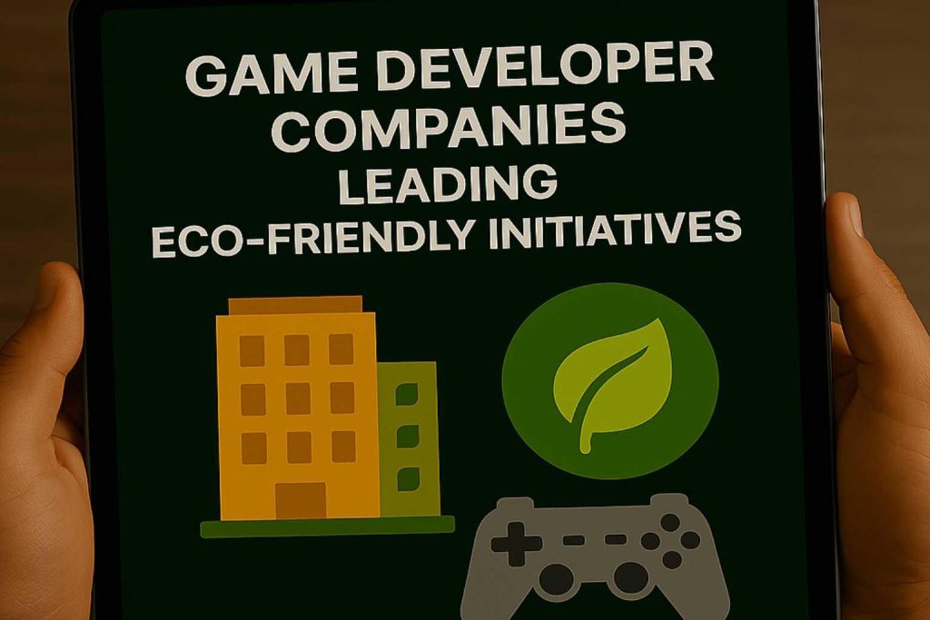 Game Developer Companies Leading Eco-Friendly Initiatives