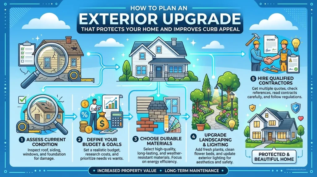 How to Plan an Exterior Upgrade That Protects Your Home and Improves Curb Appeal How to Plan an Exterior Upgrade That Protects Your Home